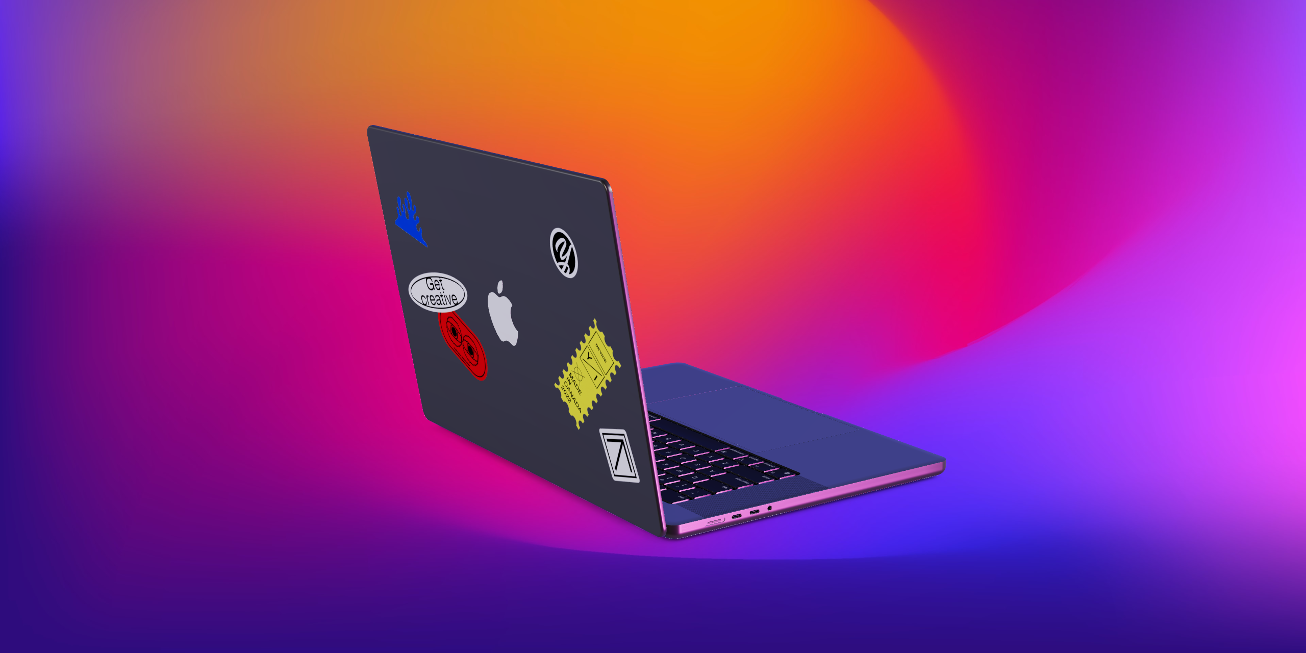 ProVisual — MacBook Pro 2021 16 Inch 3D mockup and 3D model - try